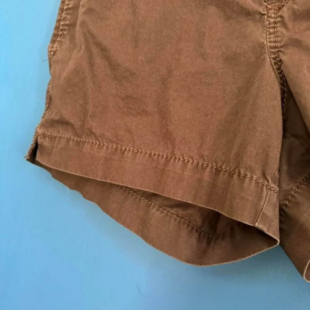 Y2K Brown Cargo Shorts Women's Size 6‎ Old Navy 2008 Mid Rise Granola Boho Indie